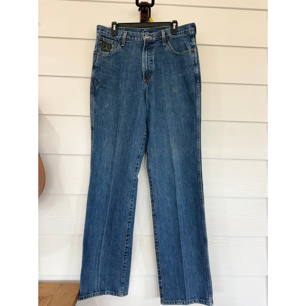 D- 31- Cinch Green Label Mens Jeans 34x36 Blue Medium Wash Relaxed Straight